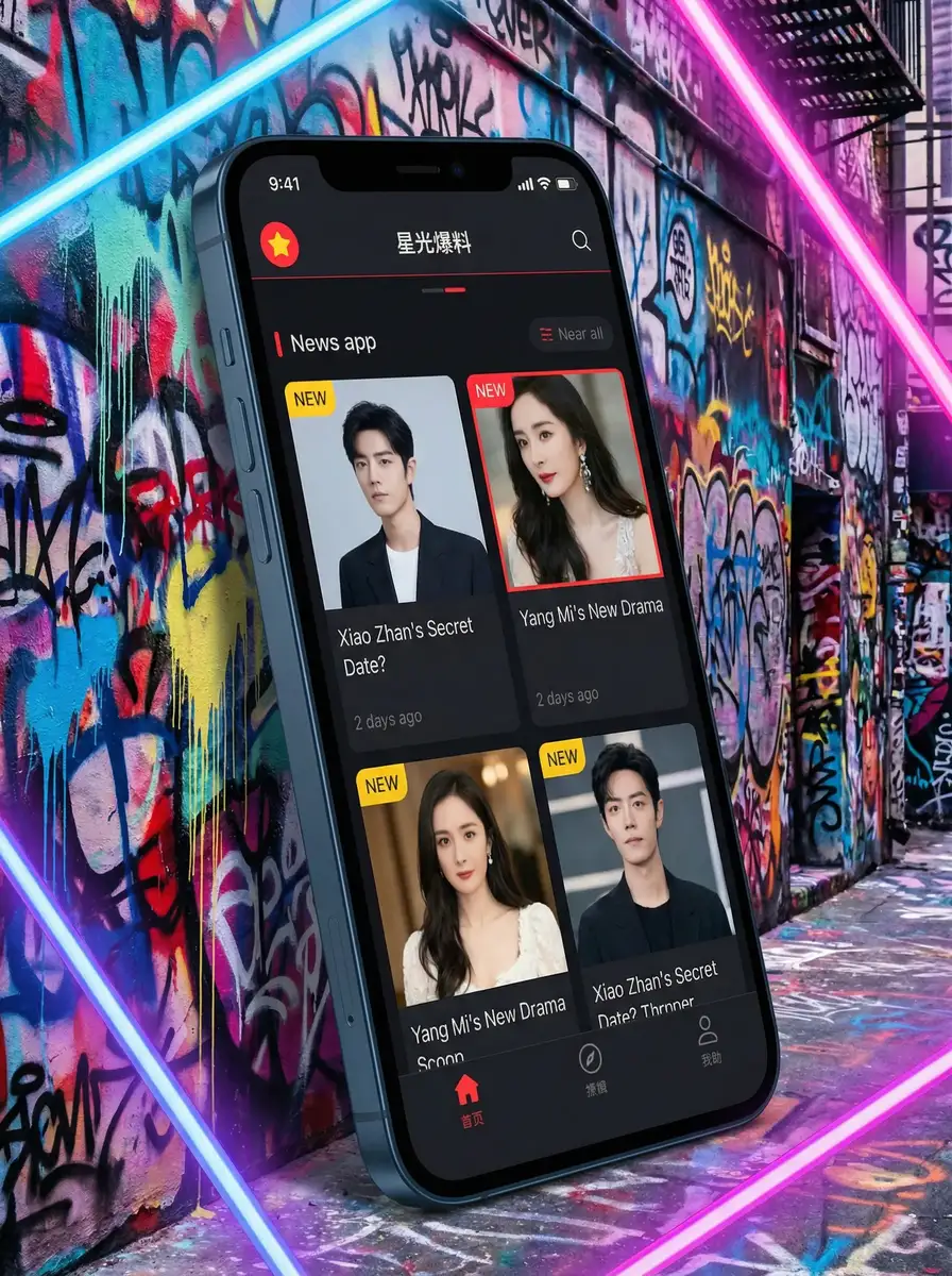 攸妍 APP界面展示 - 掌上吃瓜神器